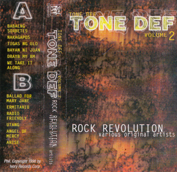 Various Tone Def Volume 2 Rock Revolution Philippine Cassette Archive