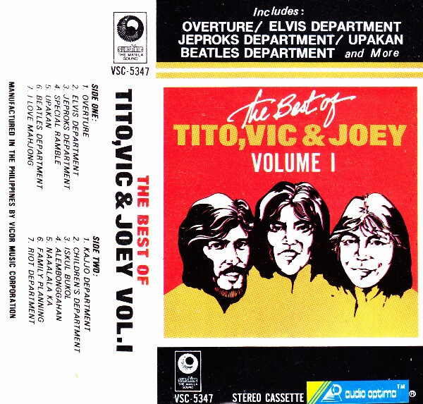 Tito, Vic & Joey - The Best Of Tito, Vic & Joey Vol. 1 Jcard